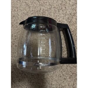 Cuisinart 12 Cup Coffee Maker Replacement Carafe Glass Pot Black
